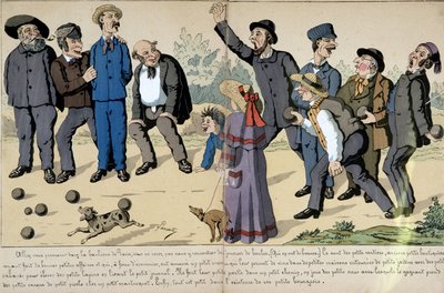 Mały mieszczanin grający w kulki - komiks społeczny autorstwa Lavrate