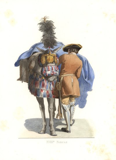 Sługa jeździecki, Francja autorstwa Edmond Lechevallier Chevignard