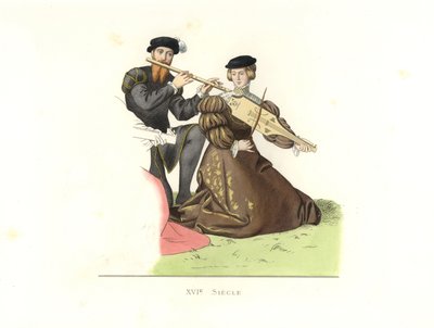 Pan i kobieta, Anglia autorstwa Edmond Lechevallier Chevignard
