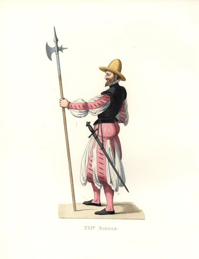najemnik niemiecki autorstwa Edmond Lechevallier Chevignard