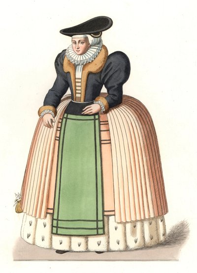 Kobieta burżuazji alzackiej autorstwa Edmond Lechevallier Chevignard