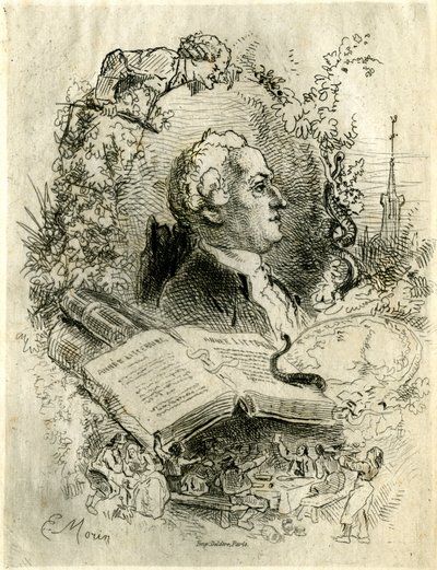 Portret Elie Catherine Freron (1718-1776) autorstwa Edmond Morin