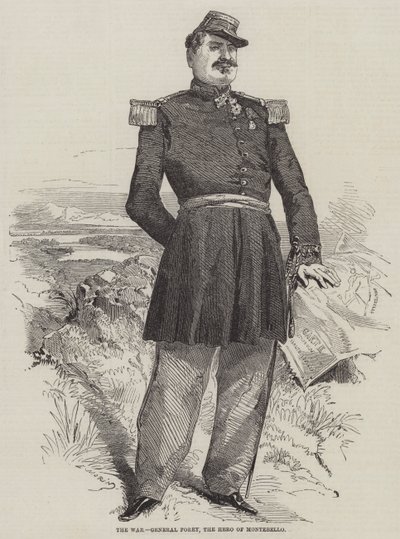 Wojna, generał Forey, bohater Montebello autorstwa Edmond Morin