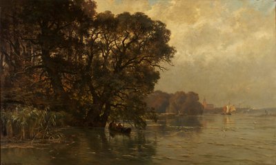 Skalda niedaleko Wetteren (Belgia) autorstwa Edmond de Schampheleer