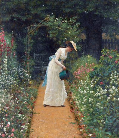 Ogród mojej pani autorstwa Edmund Blair Leighton