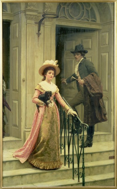 Mój sąsiad z sąsiedztwa, 1894 autorstwa Edmund Blair Leighton