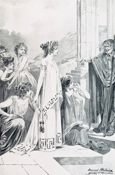 Ilustracja do Goethesa Fausta autorstwa Edmund Bruning