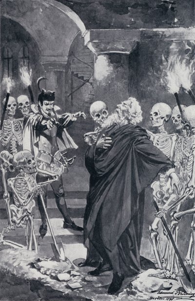 Ilustracja do Goethesa Fausta autorstwa Edmund Bruning