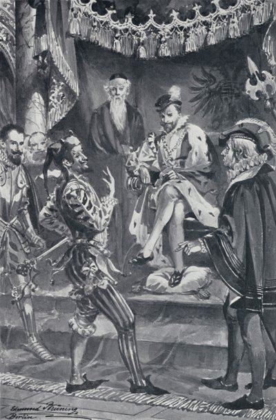 Ilustracja do Goethesa Fausta autorstwa Edmund Bruning