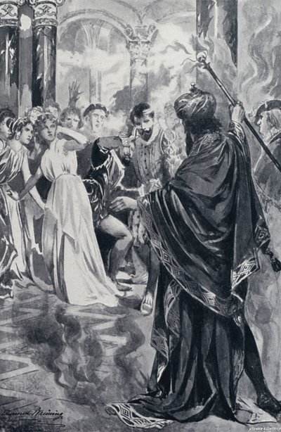 Ilustracja do Goethesa Fausta autorstwa Edmund Bruning