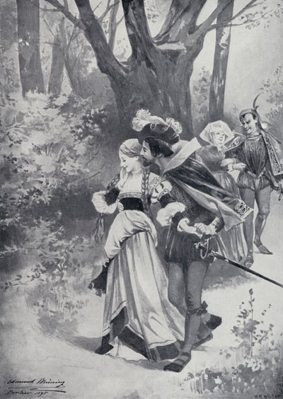 Ilustracja do Goethesa Fausta autorstwa Edmund Bruning