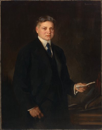 Herbert Clark Hoover (1874-1964) autorstwa Edmund Charles Tarbell