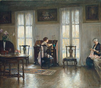 Matka i Maryja, 1922. autorstwa Edmund Charles Tarbell