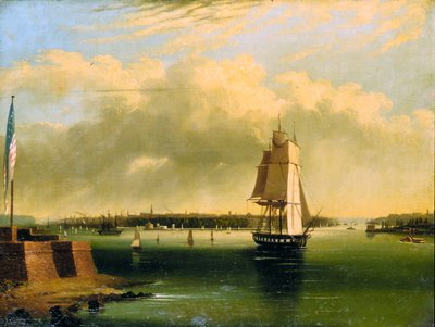 Zatoka i port w Nowym Jorku z Bedlow