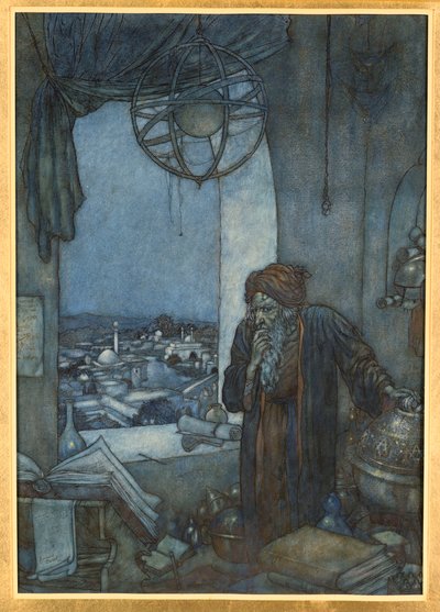 Muezin z wieży ciemności autorstwa Edmund Dulac