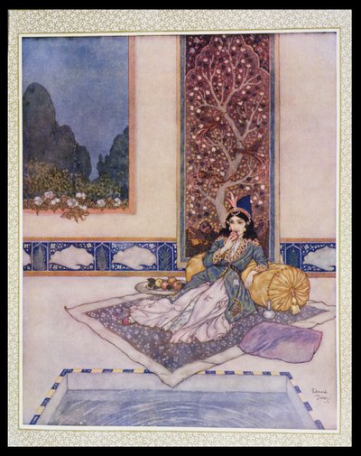 Księżniczka jedząca owoce autorstwa Edmund Dulac