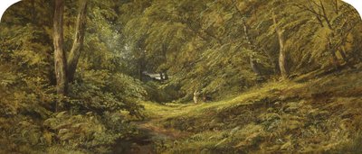 Szkic - W lesie (olej na płótnie) autorstwa Edmund G. Muller