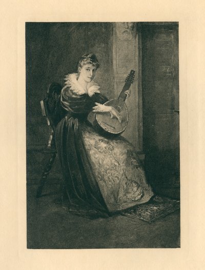 Dla elżbietańskich pieśni na cześć miłości i piękna (litho) autorstwa Edmund Henry Garrett