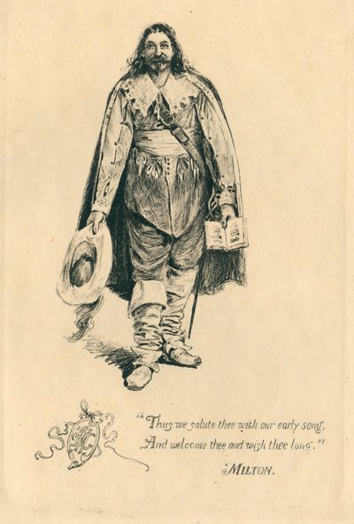 Dla elżbietańskich pieśni na cześć miłości i piękna (litho) autorstwa Edmund Henry Garrett