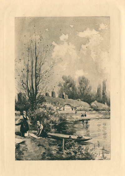 Dla elżbietańskich pieśni na cześć miłości i piękna (litho) autorstwa Edmund Henry Garrett