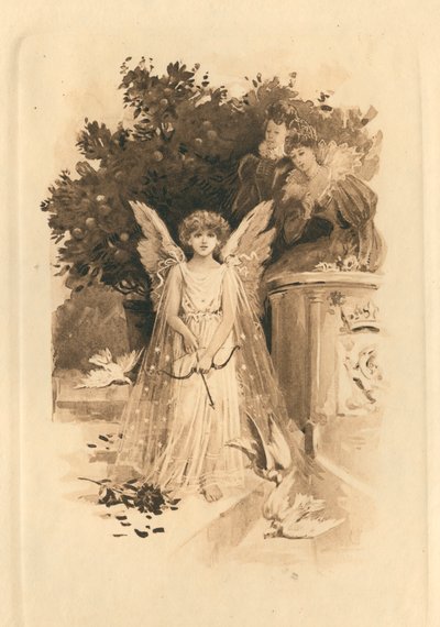 Dla elżbietańskich pieśni na cześć miłości i piękna (litho) autorstwa Edmund Henry Garrett