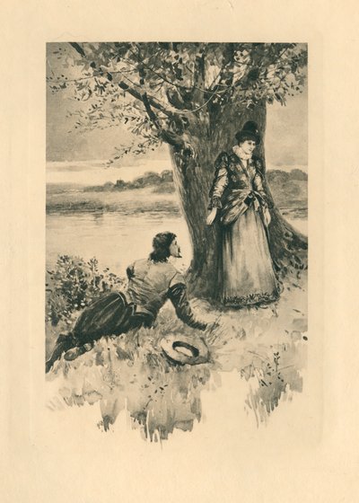 Dla elżbietańskich pieśni na cześć miłości i piękna (litho) autorstwa Edmund Henry Garrett