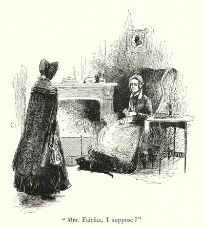Ilustracja do Jane Eyre autorstwa Charlotte Bronte (lito) autorstwa Edmund Henry Garrett