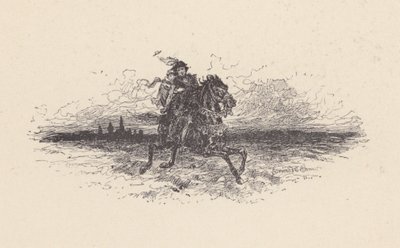 Ilustracja do "Wigilii św. Agnieszki" Johna Keatsa (litografia) autorstwa Edmund Henry Garrett