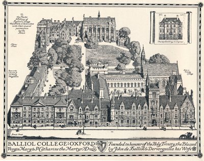 Balliol College, Oksford, 1905 autorstwa Edmund Hort New