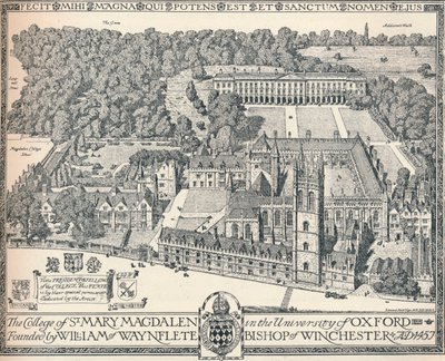 Magdalen College, Oksford, 1905 autorstwa Edmund Hort New