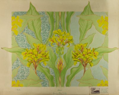 Indian Shot Lily, c.1895 (gwasz na papierze) autorstwa Edmund Hunter