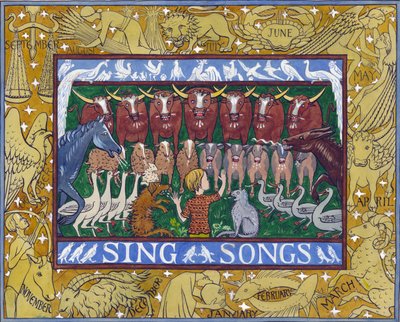 Sing Songs, ok. 1935 (gwasz na papierze) autorstwa Edmund Hunter
