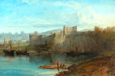 Zamek Chepstow na Wye, 1872 autorstwa Edmund John Niemann