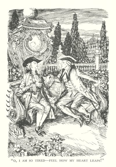 Ilustracja do książki "Książę Otto" R.L. Stevensona (litografia) autorstwa Edmund Joseph (after) Sullivan