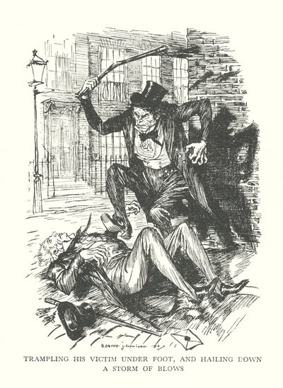 Ilustracja do książki "Dziwny przypadek doktora Jekylla i pana Hyde