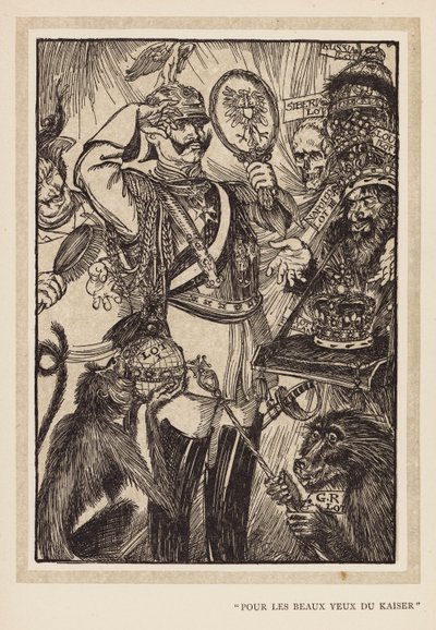 Wianek cesarski: "Pour Les Beaux Yeux Du Kaiser" (litografia) autorstwa Edmund Joseph (after) Sullivan