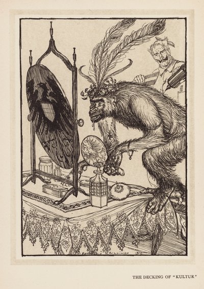 Girlanda cesarza: Pokrycie "Kultur" (litho) autorstwa Edmund Joseph (after) Sullivan