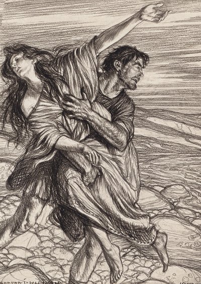 William Szekspir: Perykles, książę Tyru, akt IV, scena 1 (litografia) autorstwa Edmund Joseph (after) Sullivan