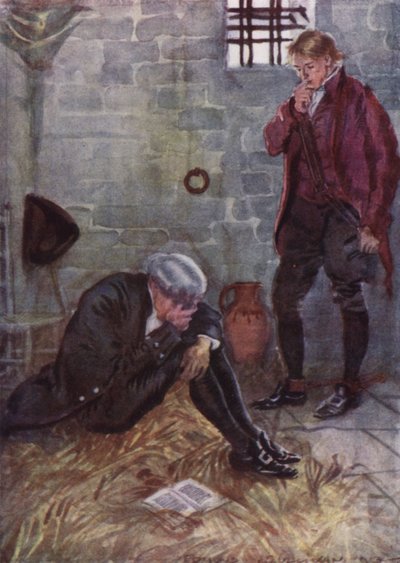 Ilustracja do The Vicar of Wakefield autorstwa Olivera Goldsmitha (kolor lito) autorstwa Edmund Joseph Sullivan
