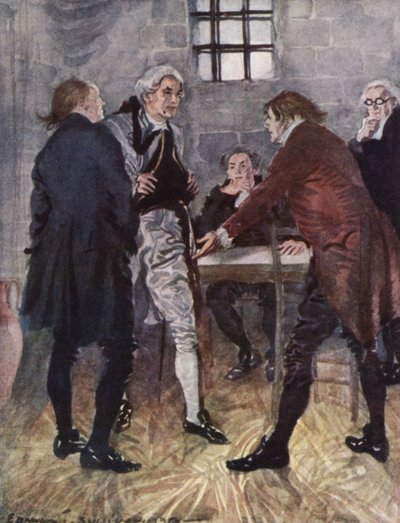 Ilustracja do The Vicar of Wakefield autorstwa Olivera Goldsmitha (kolor lito) autorstwa Edmund Joseph Sullivan