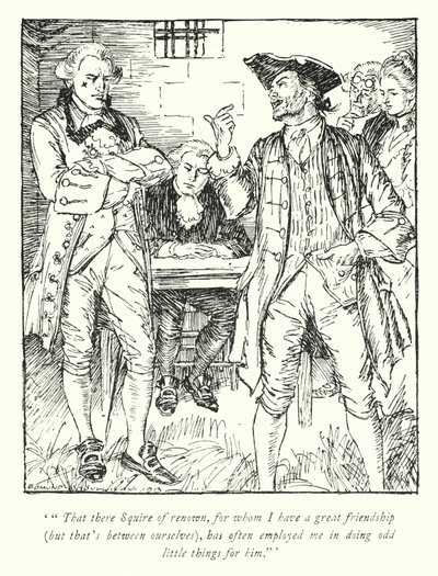 Ilustracja do The Vicar of Wakefield autorstwa Olivera Goldsmitha (lito) autorstwa Edmund Joseph Sullivan