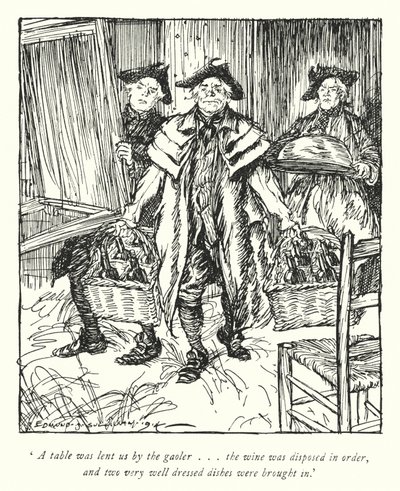 Ilustracja do The Vicar of Wakefield autorstwa Olivera Goldsmitha (lito) autorstwa Edmund Joseph Sullivan