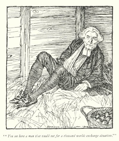 Ilustracja do The Vicar of Wakefield autorstwa Olivera Goldsmitha (lito) autorstwa Edmund Joseph Sullivan