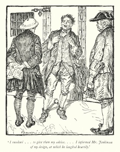 Ilustracja do The Vicar of Wakefield autorstwa Olivera Goldsmitha (lito) autorstwa Edmund Joseph Sullivan