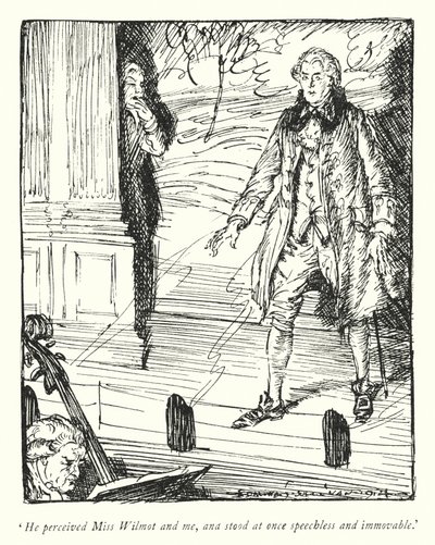 Ilustracja do The Vicar of Wakefield autorstwa Olivera Goldsmitha (lito) autorstwa Edmund Joseph Sullivan