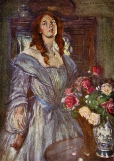 Robert Browning: Ładna kobieta (kolor lito) autorstwa Edmund Joseph Sullivan