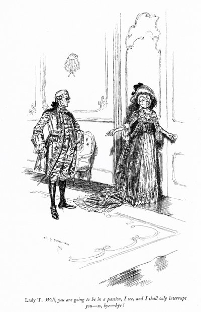 Ilustracja do Sheridans Szkoła skandalu autorstwa Edmund Joseph after Sullivan