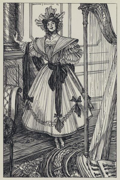 Tennyson, ilustracja do snu o pięknych kobietach i innych wierszy autorstwa Edmund Joseph after Sullivan