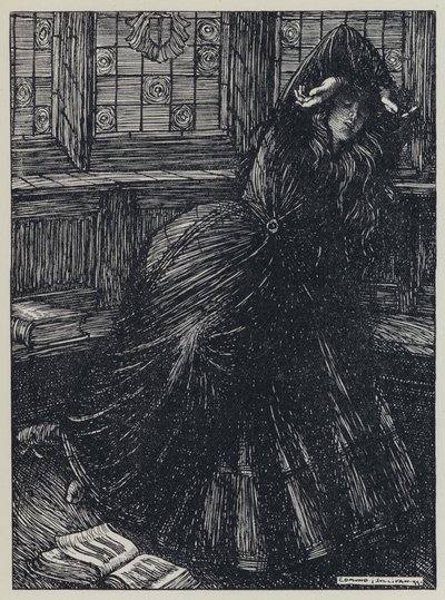 Tennyson, ilustracja do snu o pięknych kobietach i innych wierszy autorstwa Edmund Joseph after Sullivan
