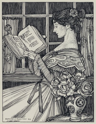 Tennyson, ilustracja do snu o pięknych kobietach i innych wierszy autorstwa Edmund Joseph after Sullivan